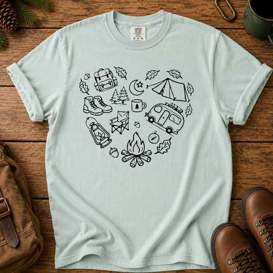 Camping Heart T-Shirt
