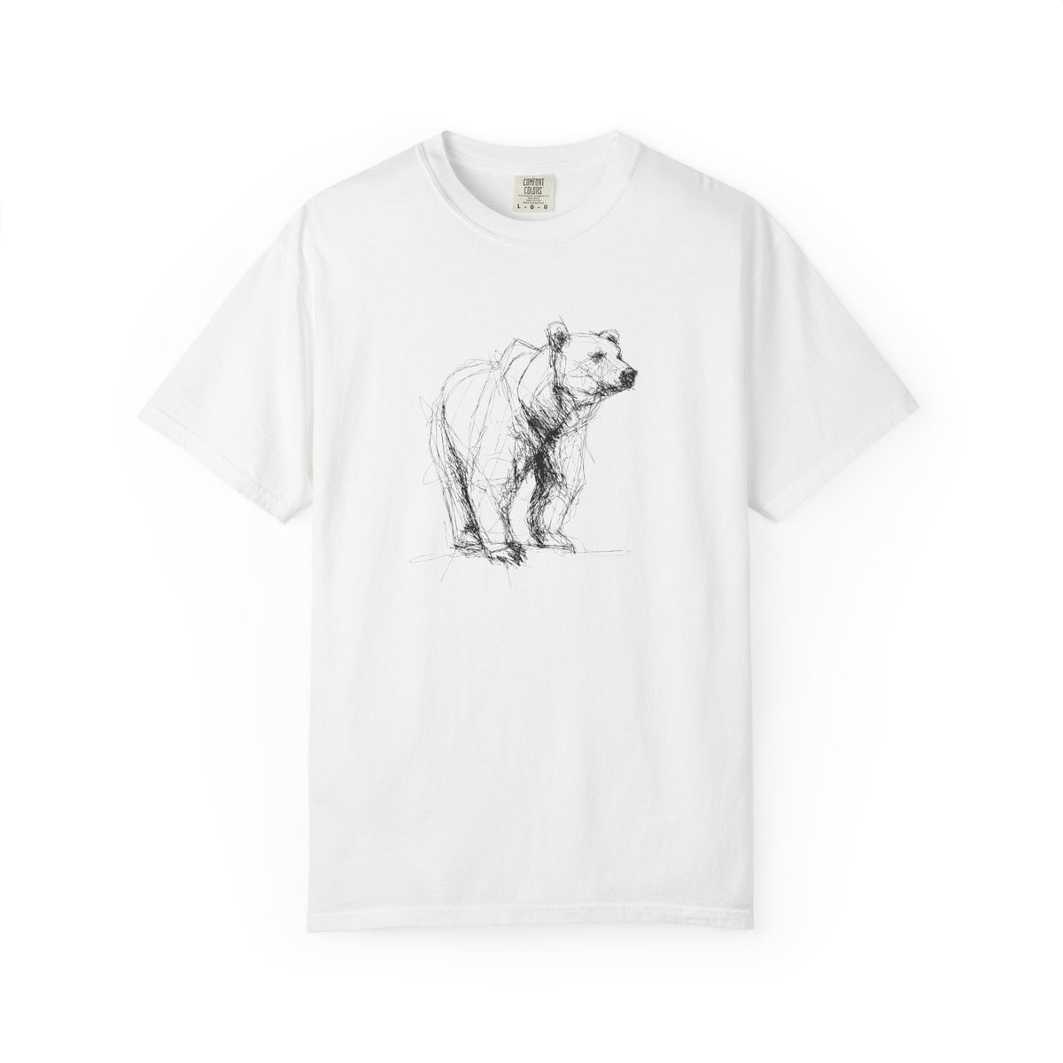 Bear Sketch T‑Shirt — Hand-Drawn Wildlife Graphic Tee