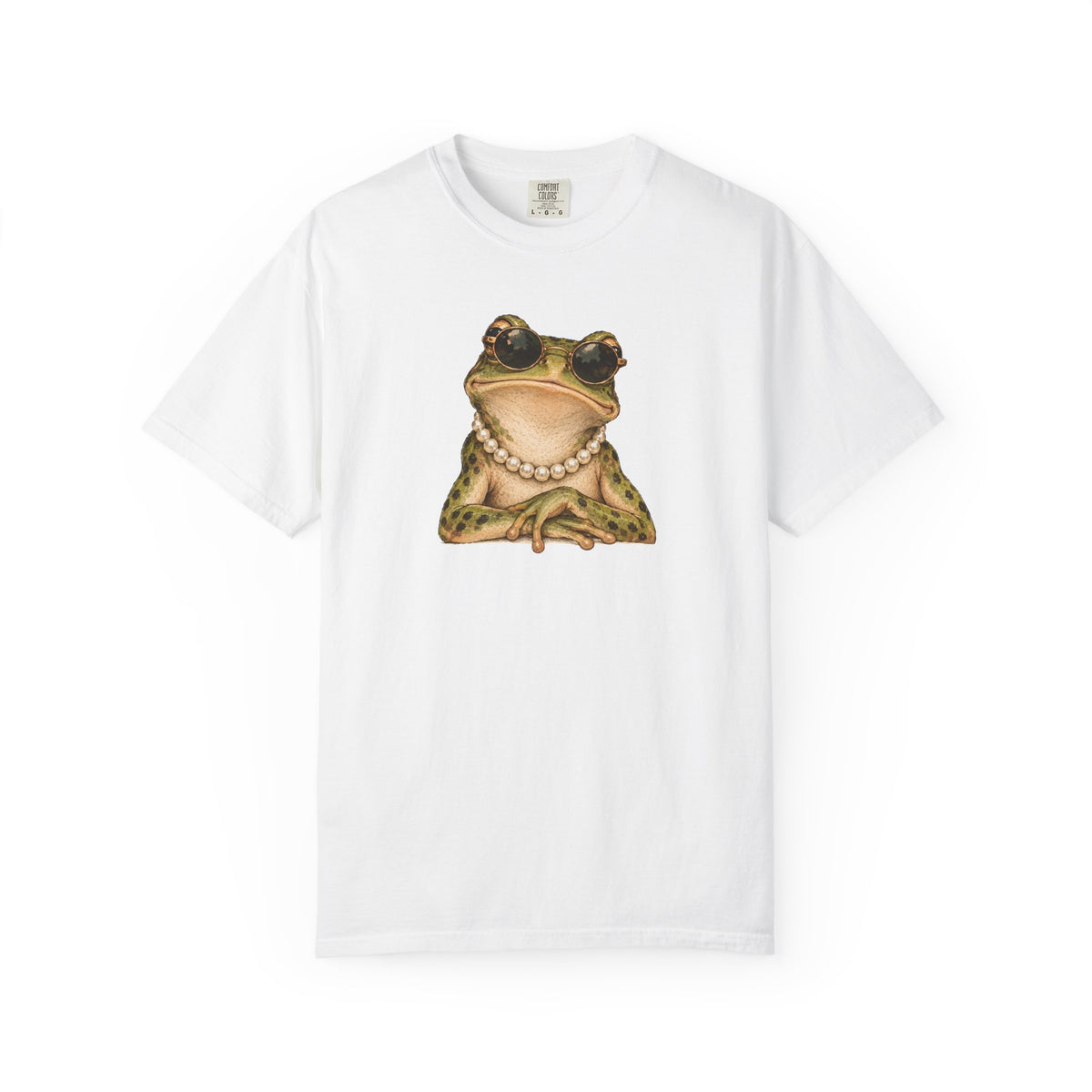 Frog with Pearls Graphic T-Shirt
