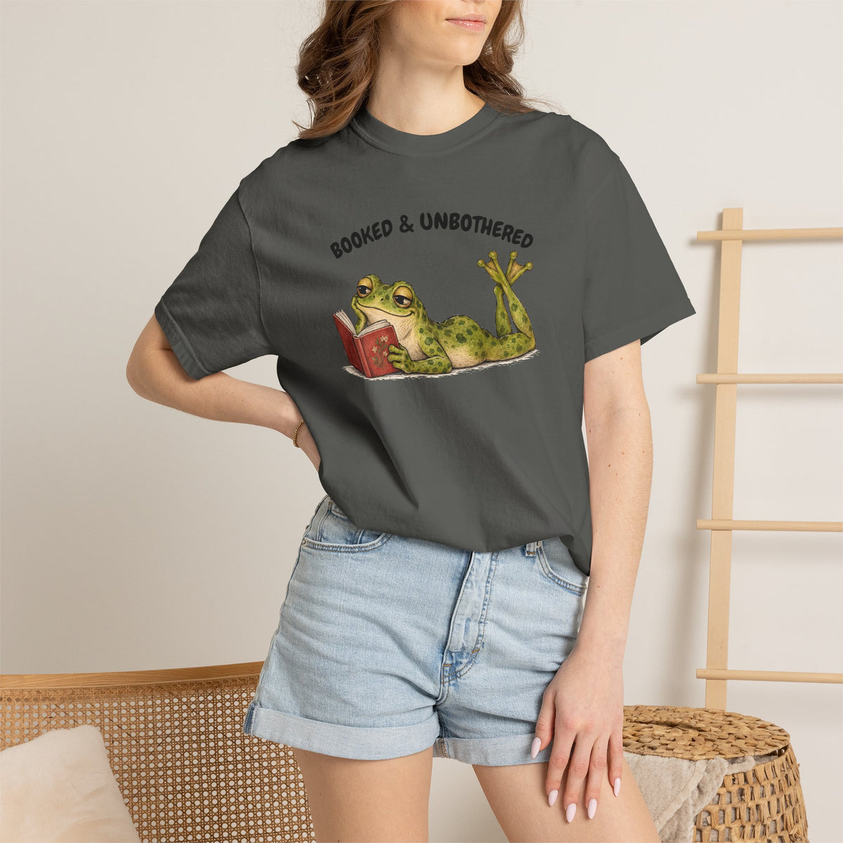 Booked & Unbothered Frog T-Shirt