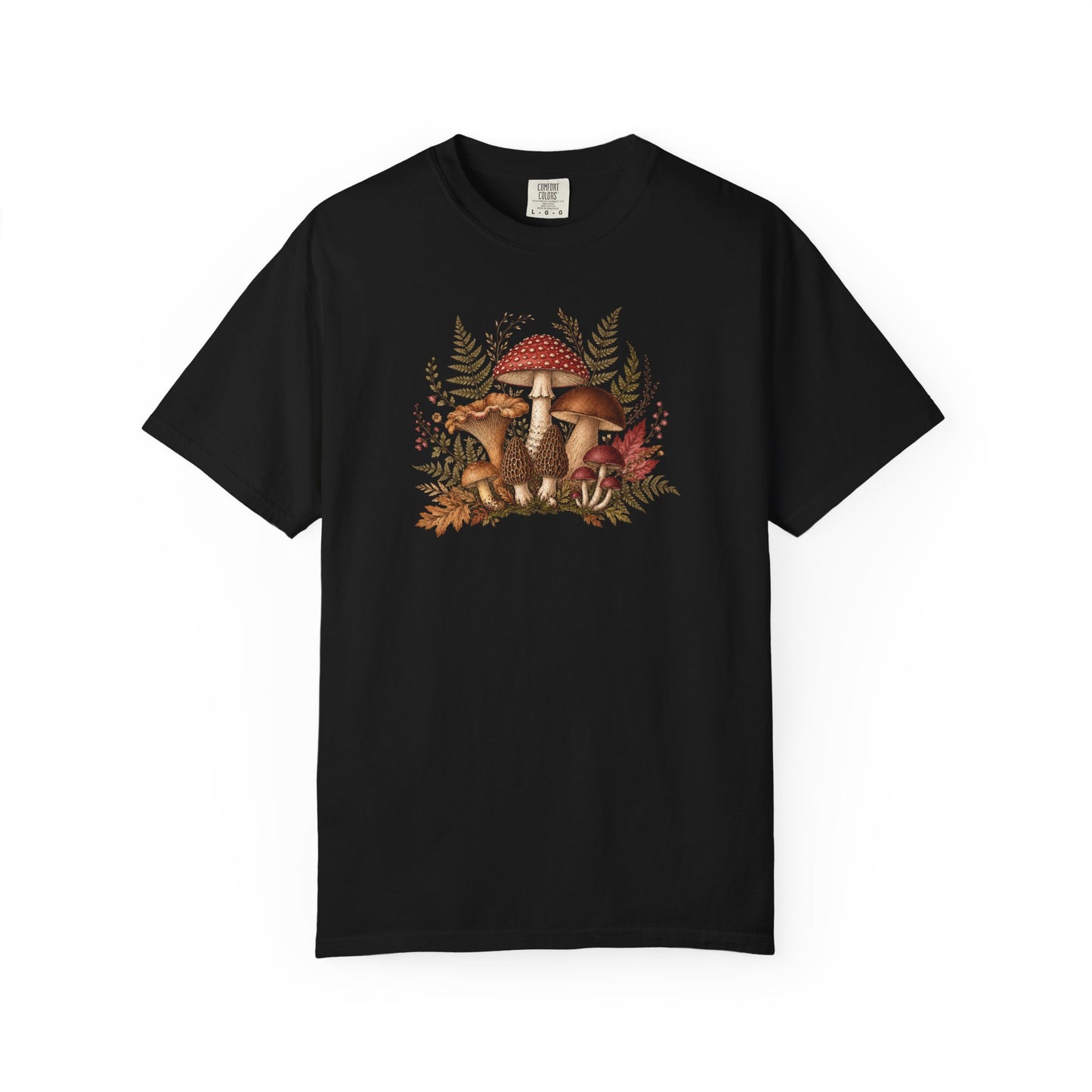 Mushroom Forest T-Shirt — Vintage Woodland Fungi Tee