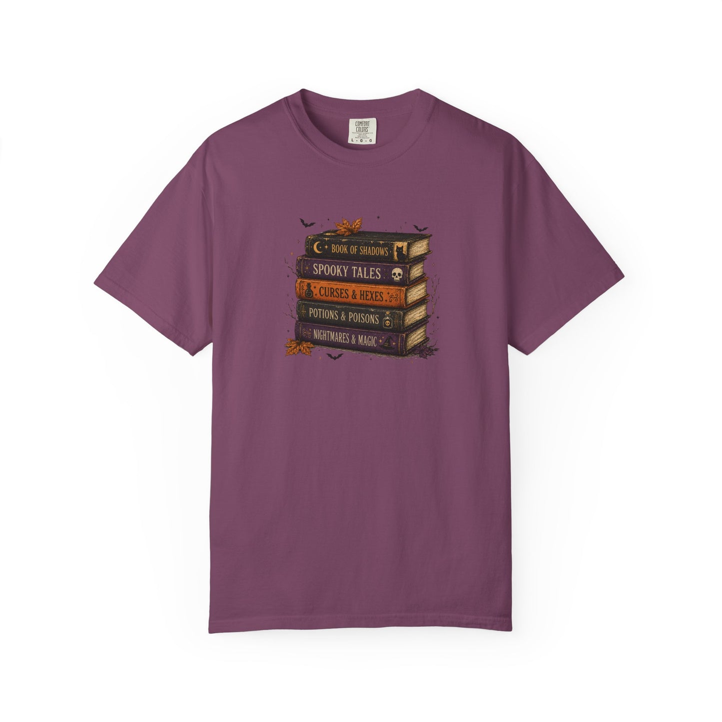 Halloween Book Lover Shirt, Spooky Books T-Shirt, Witchy Reading Tee, Dark Academia Shirt, Fall Bookish Graphic Tee, Reader Gift
