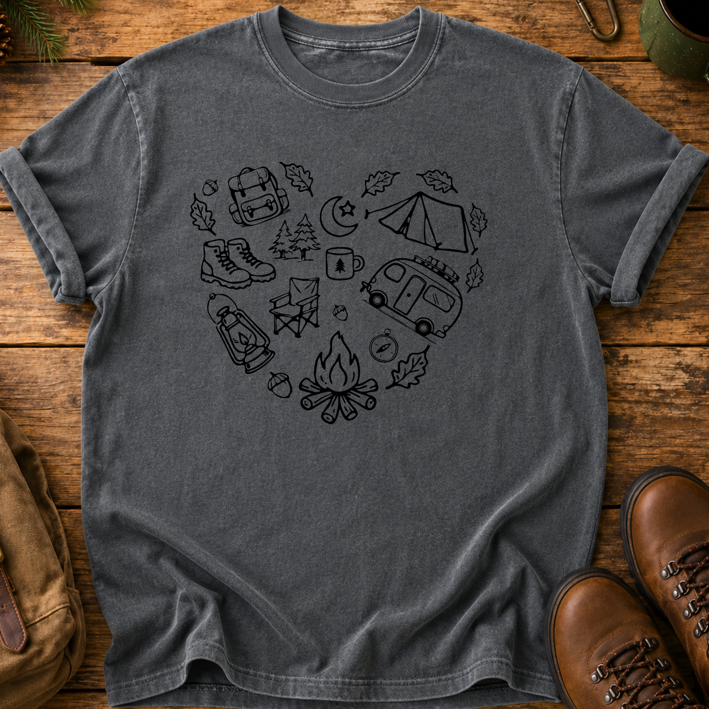Camping Heart T-Shirt