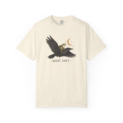 Night Shift Tee — Crow Rider Graphic T-Shirt