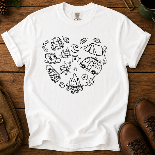 Camping Heart T-Shirt
