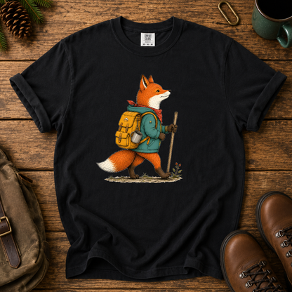 Hiking Fox Graphic T-Shirt