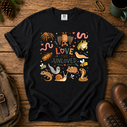 T-Shirt — "Love the Unloved" Cute Snakes & Reptiles Graphic Tee