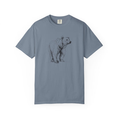 Bear Sketch T‑Shirt — Hand-Drawn Wildlife Graphic Tee