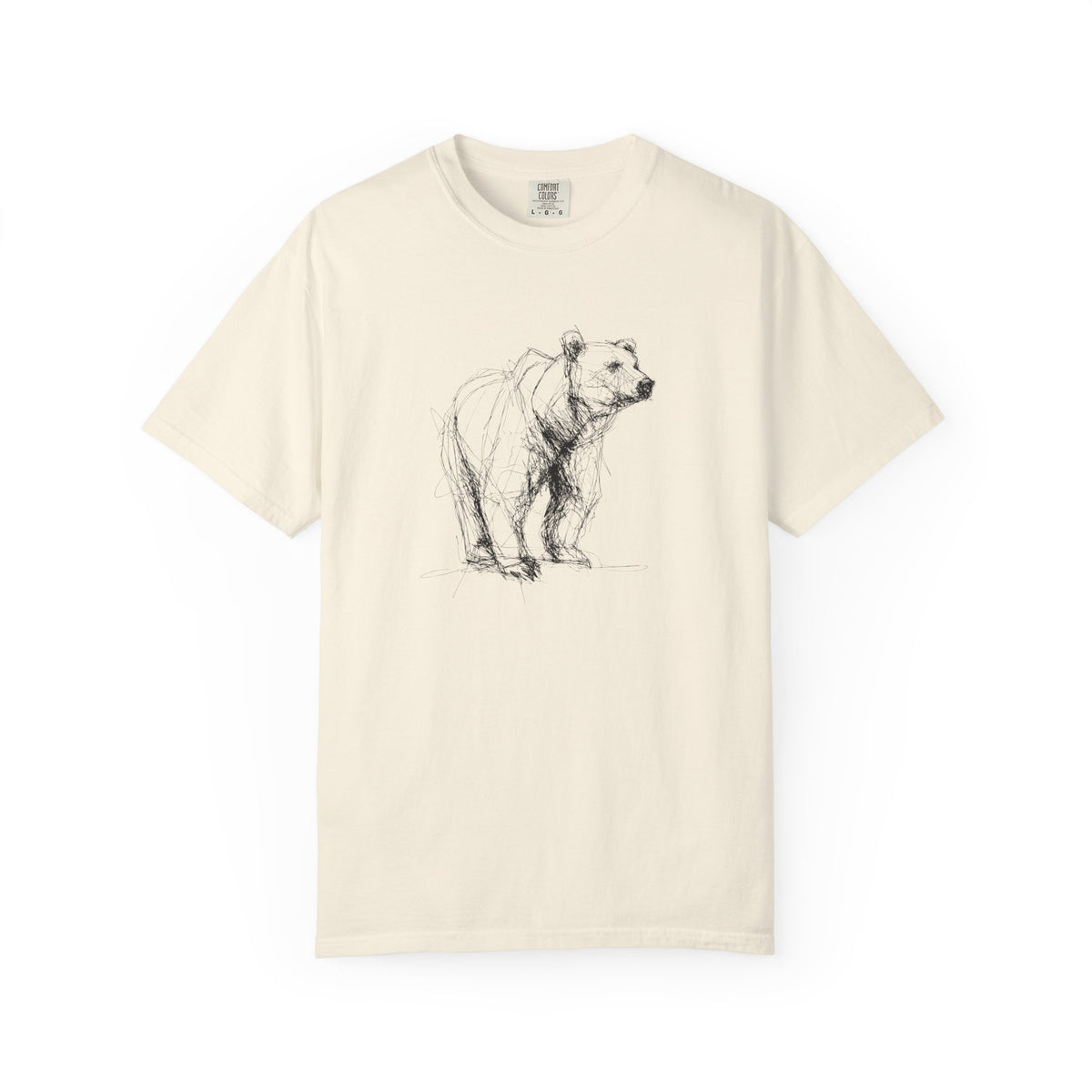 Bear Sketch T‑Shirt — Hand-Drawn Wildlife Graphic Tee