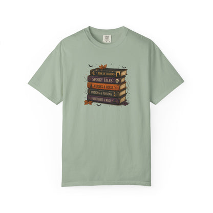 Halloween Book Lover Shirt, Spooky Books T-Shirt, Witchy Reading Tee, Dark Academia Shirt, Fall Bookish Graphic Tee, Reader Gift