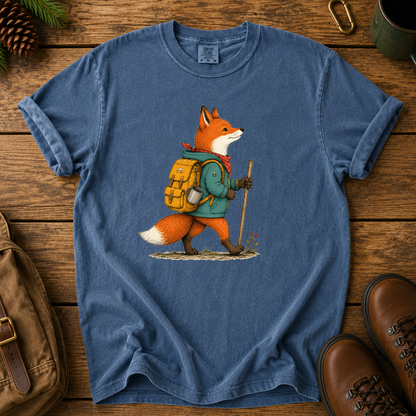 Hiking Fox Graphic T-Shirt