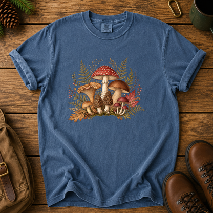 Mushroom Forest T-Shirt — Vintage Woodland Fungi Tee