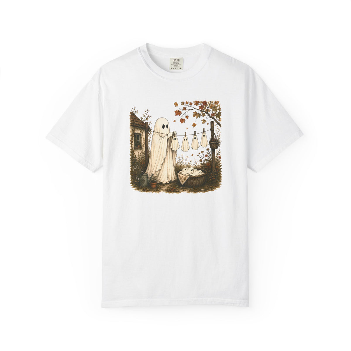 Vintage Ghost Laundry Halloween T-Shirt