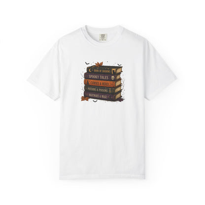 Halloween Book Lover Shirt, Spooky Books T-Shirt, Witchy Reading Tee, Dark Academia Shirt, Fall Bookish Graphic Tee, Reader Gift