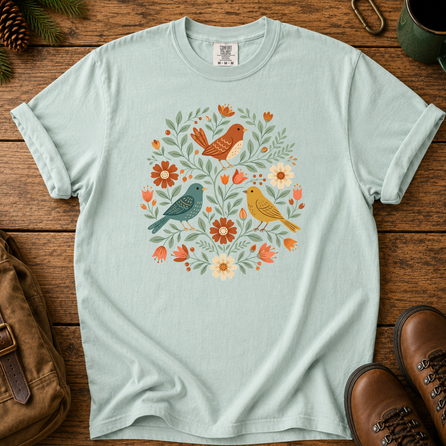 Birds & Blooms T-Shirt