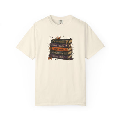 Halloween Book Lover Shirt, Spooky Books T-Shirt, Witchy Reading Tee, Dark Academia Shirt, Fall Bookish Graphic Tee, Reader Gift