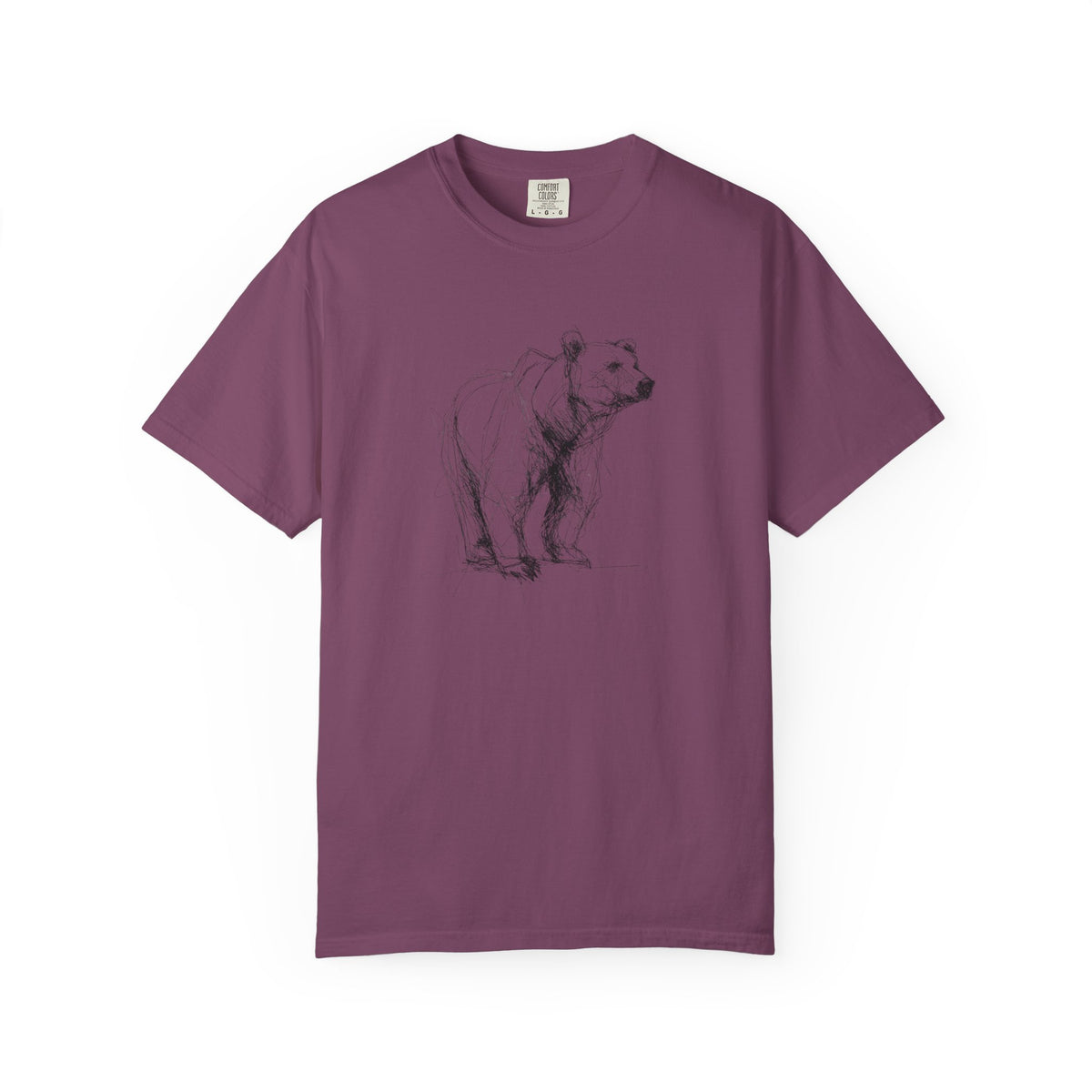 Bear Sketch T‑Shirt — Hand-Drawn Wildlife Graphic Tee