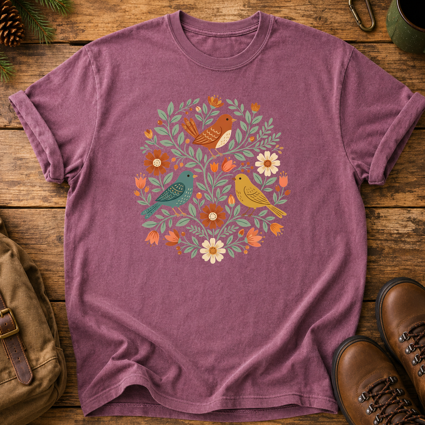 Birds & Blooms T-Shirt