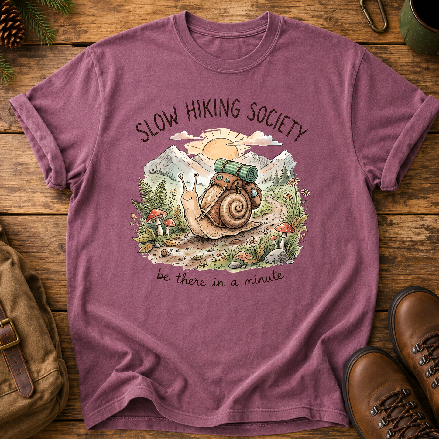 Slow Hiking Society T‑Shirt