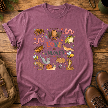 T-Shirt — "Love the Unloved" Cute Snakes & Reptiles Graphic Tee