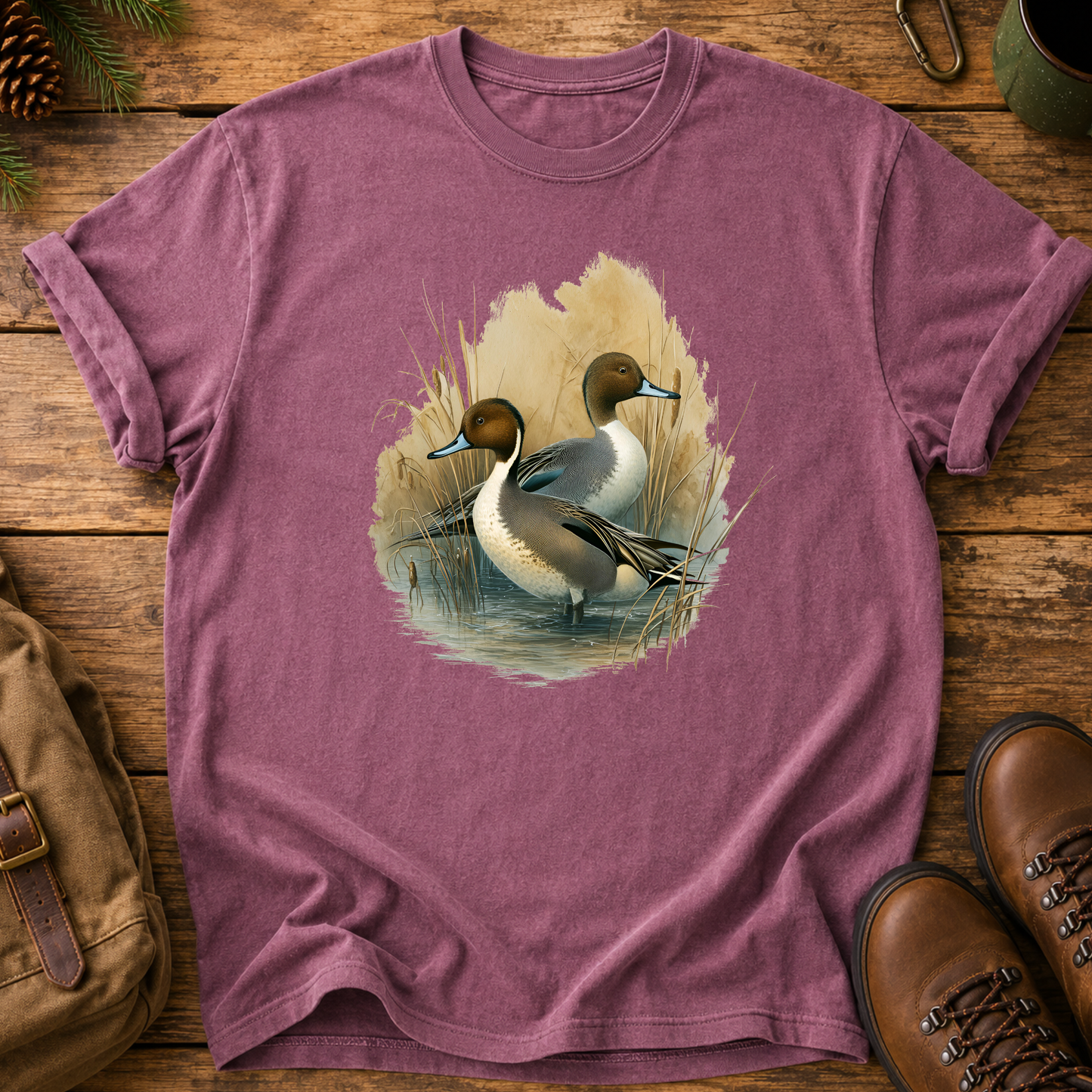 Camiseta de pato ánade real
