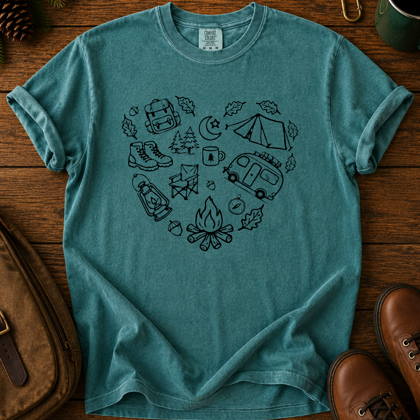 Camping Heart T-Shirt