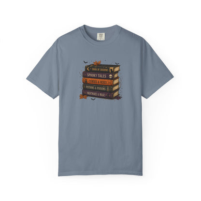 Halloween Book Lover Shirt, Spooky Books T-Shirt, Witchy Reading Tee, Dark Academia Shirt, Fall Bookish Graphic Tee, Reader Gift