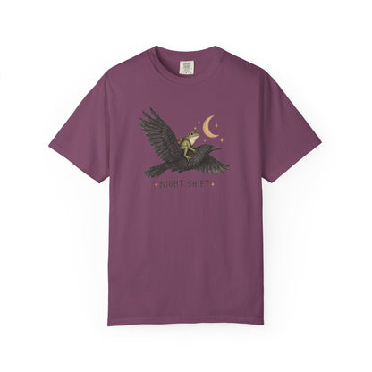 Night Shift Tee — Crow Rider Graphic T-Shirt