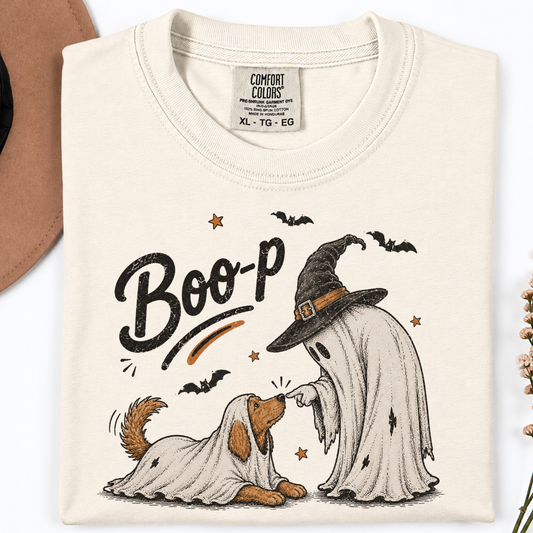 Boo-p Ghost Dogs T-Shirt — Cute Halloween Dog Costume Tee