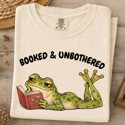 Booked & Unbothered Frog T-Shirt